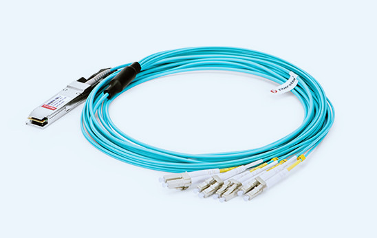 40g qsfp+ to 8 lc aoc breakout cable