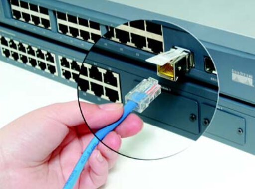 Connect the Cat5 cable